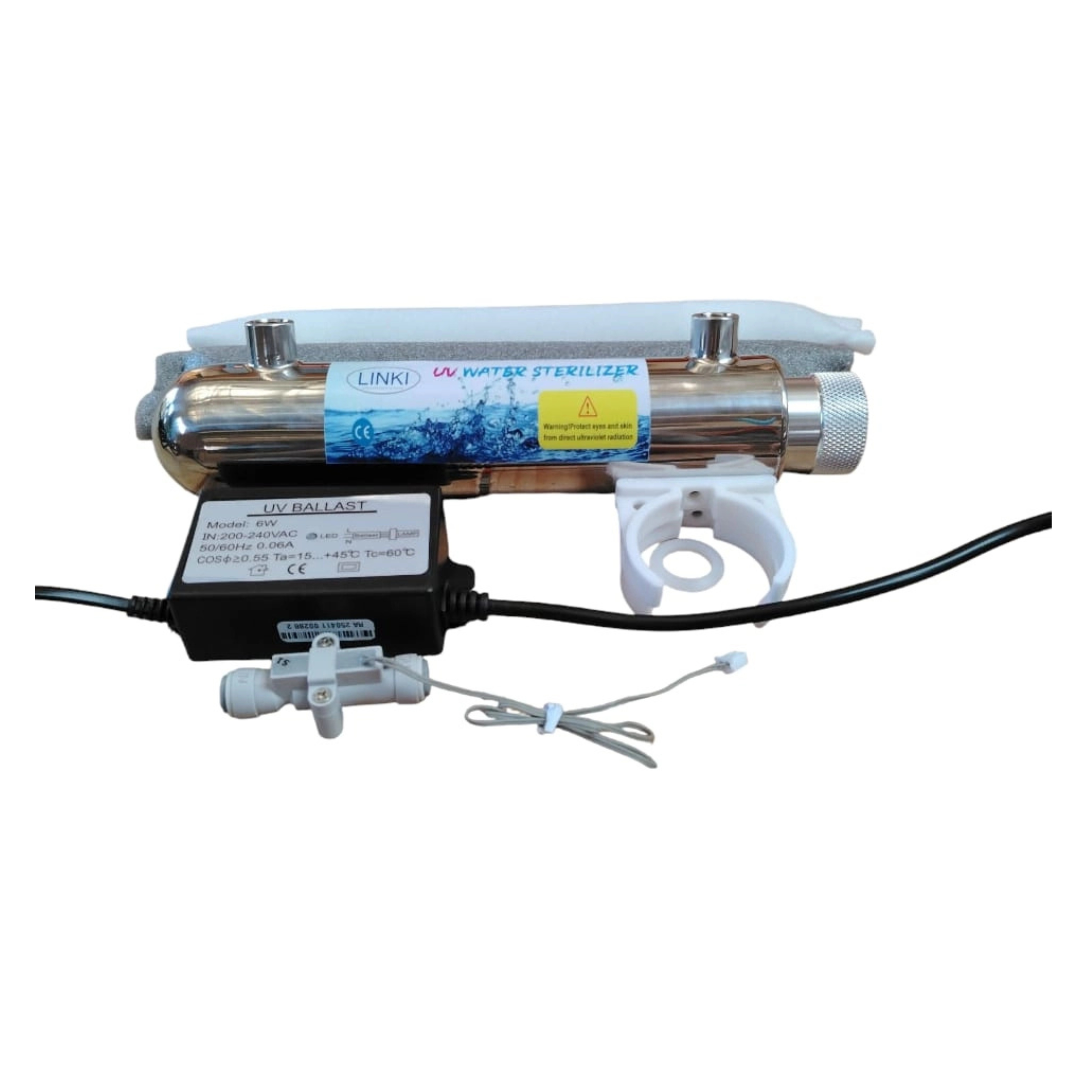 6-watt-uv-light-stainless-steel-05gph-100lh-14-inch-female-with-flow-switch 6-watt-uv-light-stainless-steel-05gph-100lh-14-inch-female-with-flow-switch